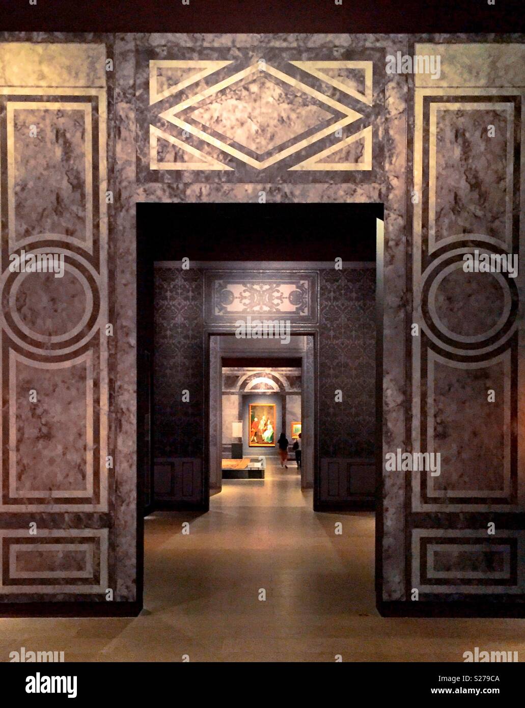 Exhibit at Metropolitan Museum of art, NYC, USA - Smartphone Captured Stock Image