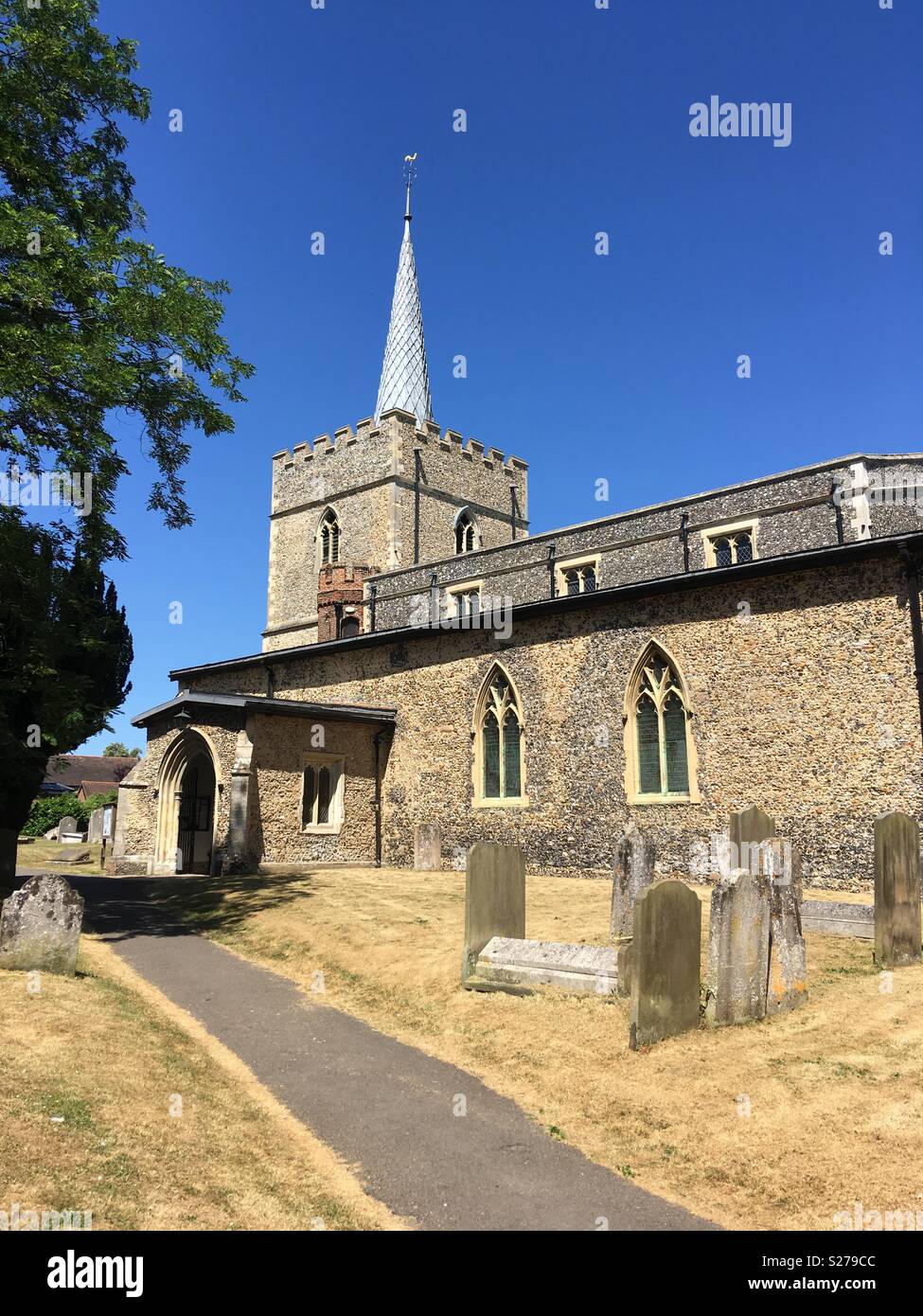 Great Saint Mary’s church at Sawbridgeworth Hertfordshire Stock Photo