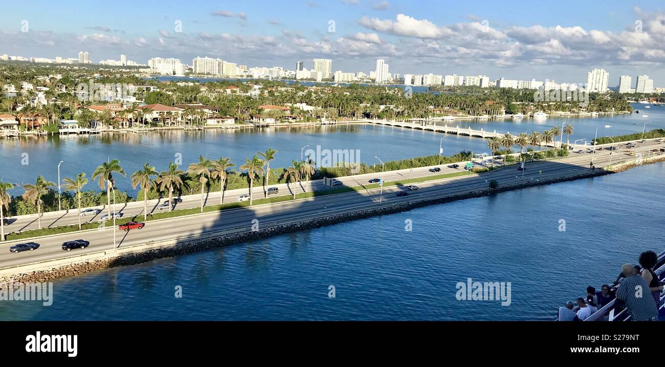 Miami south beach sailaway - Smartphone Captured Stock Image