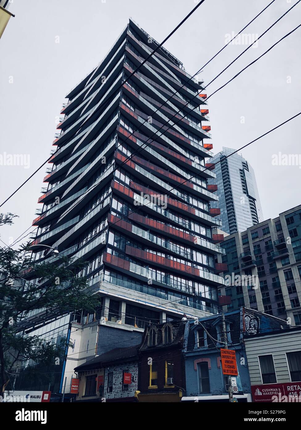 A building In Chinatown in Toronto in Canada - Smartphone Captured Stock Image
