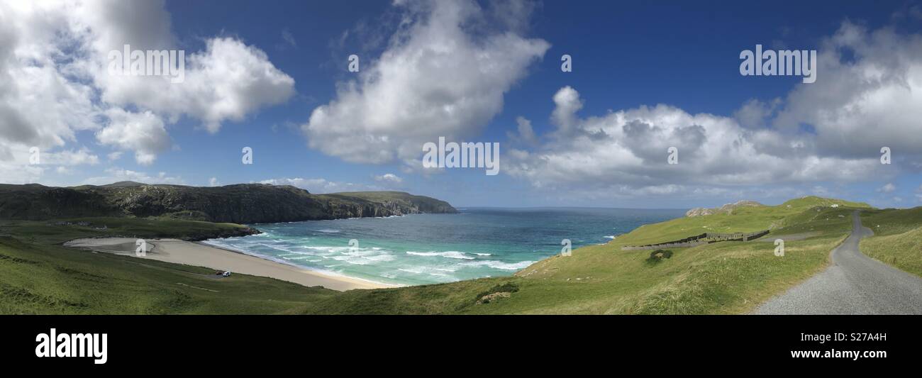 Cliff Beach in Uig, Isle of Lewis - Smartphone Captured Stock Image