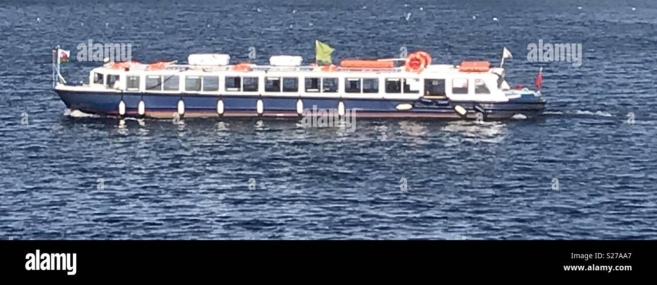 Boat at Cardiff Bay, Wales. - Smartphone Captured Stock Image