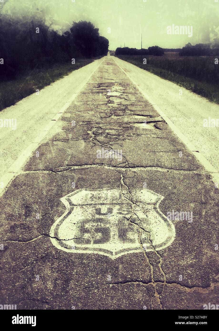 Historic Route 66 near Miami, Oklahoma Stock Photo - Alamy