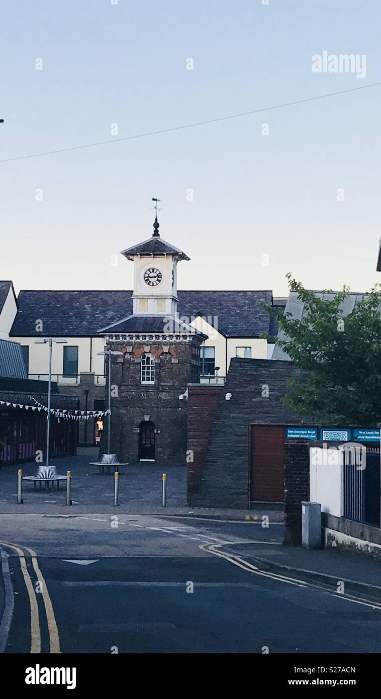 Carmarthen market. - Smartphone Captured Stock Image