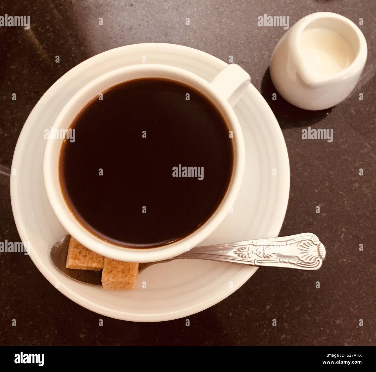 Black coffee - Smartphone Captured Stock Image