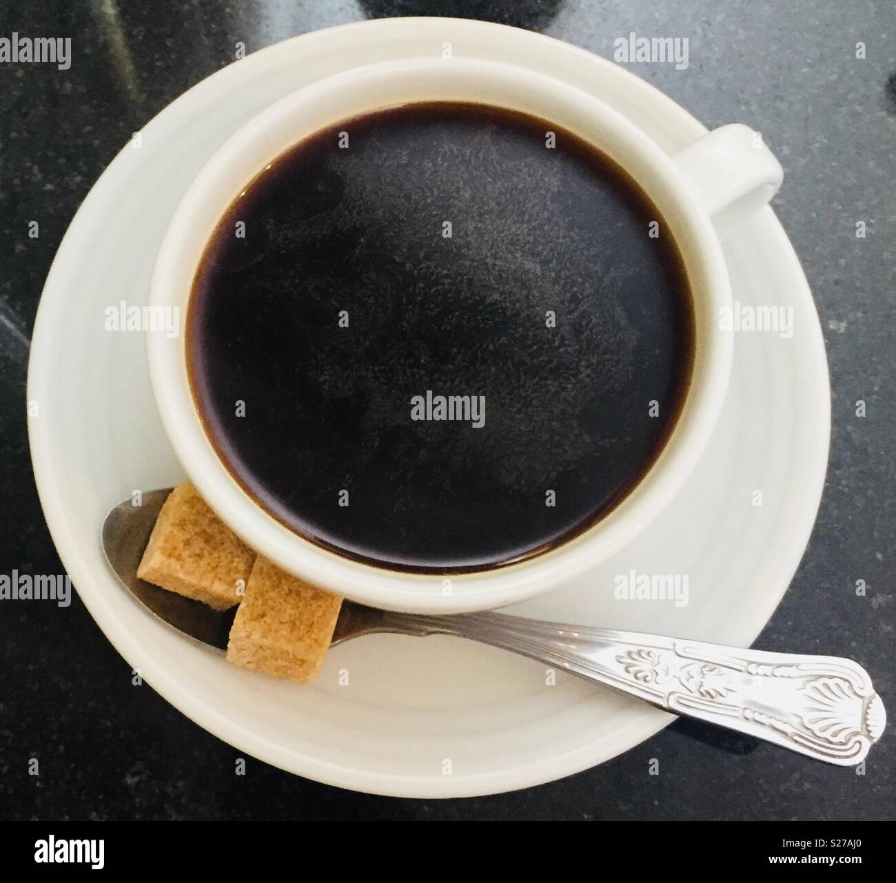Black coffee - Smartphone Captured Stock Image