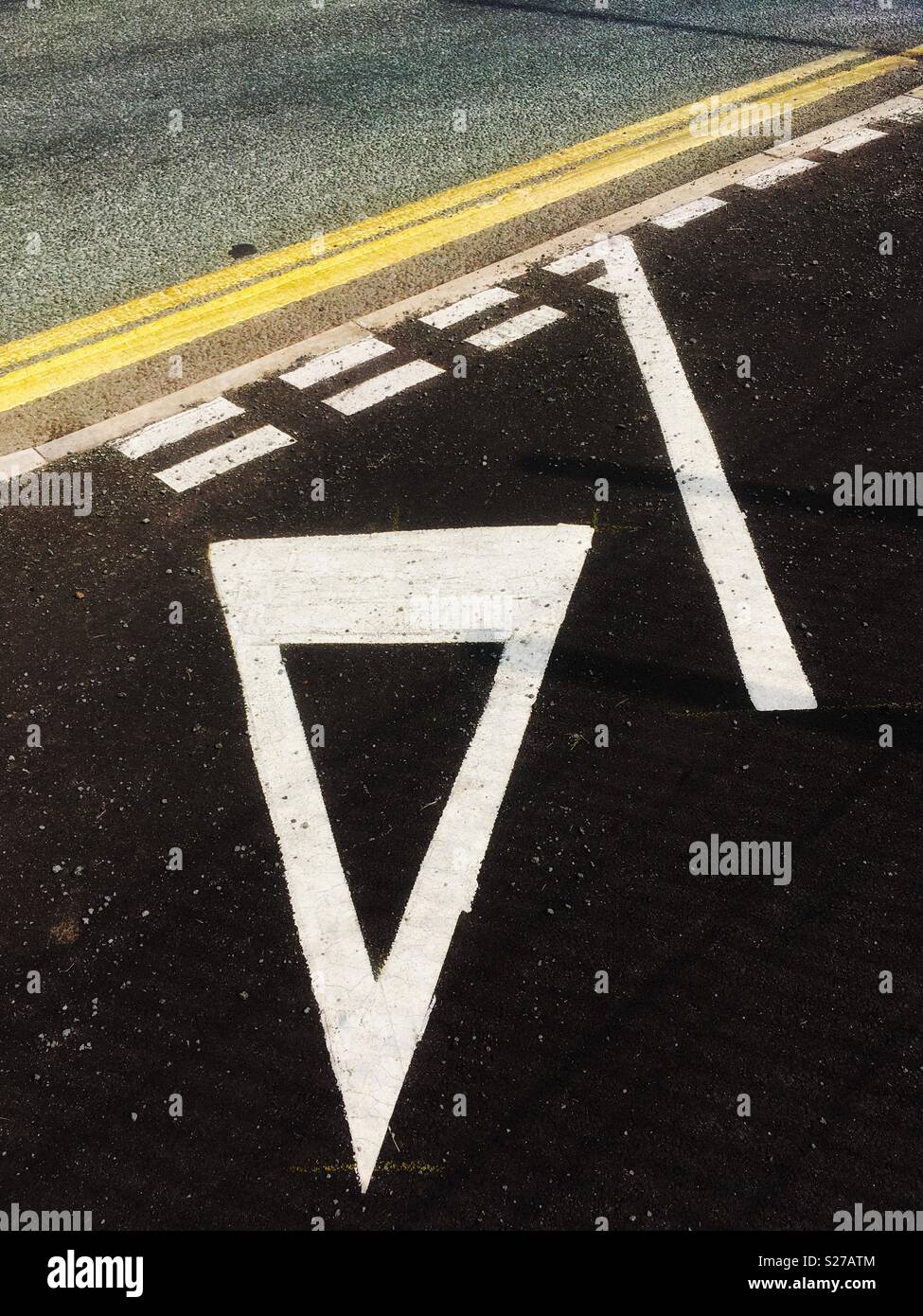 Traffic information - Smartphone Captured Stock Image