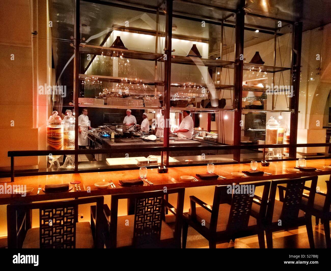 Hotel restaurant, Muscat, Oman Stock Photo Alamy