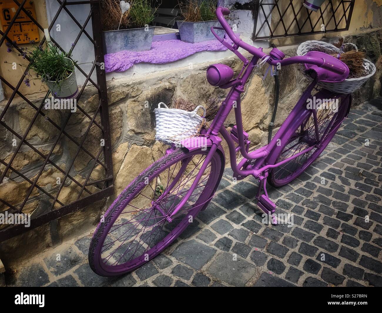 Purple bike hi-res stock photography and images - Alamy