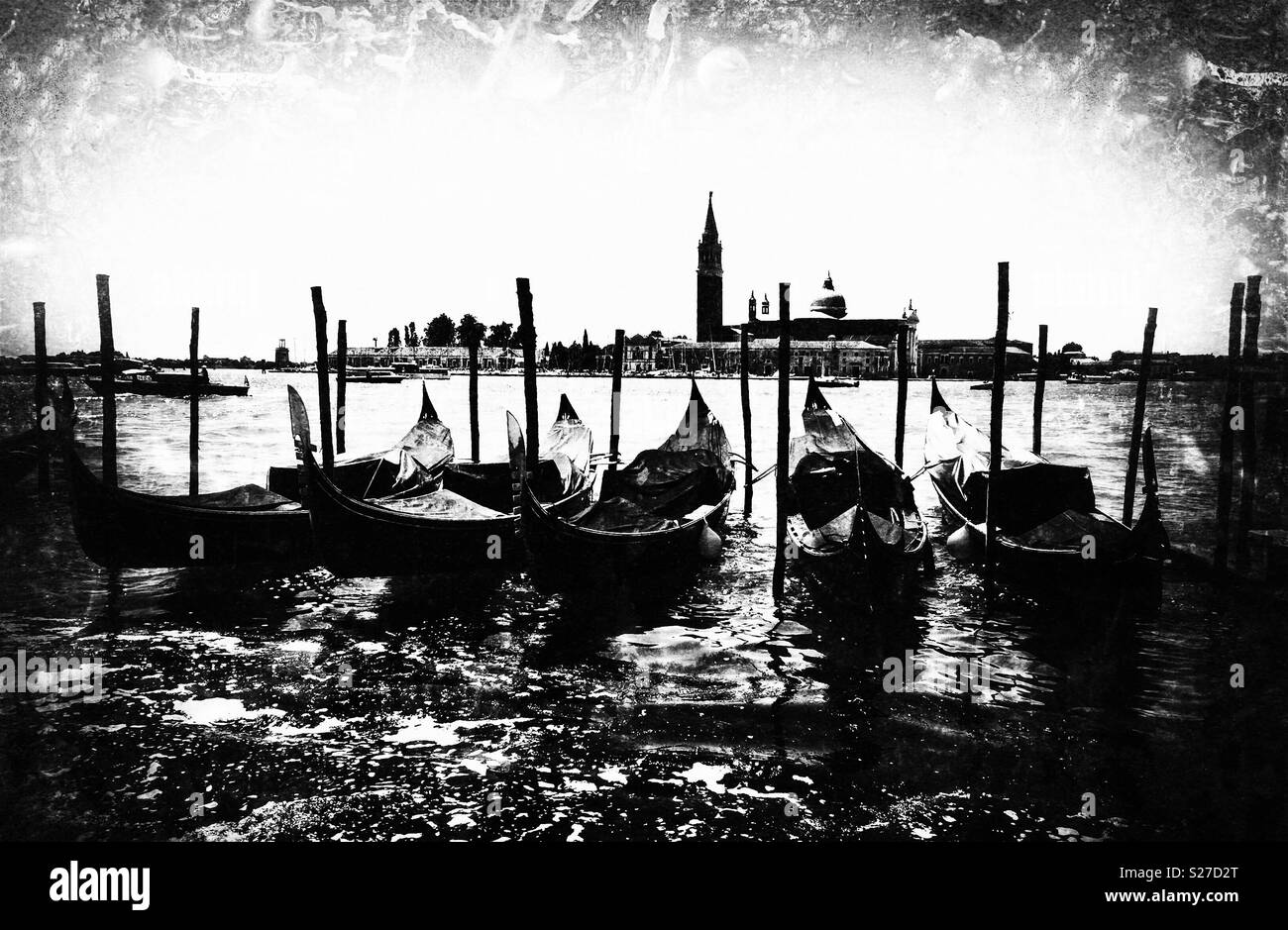 Gondolas in Venice - Smartphone Captured Stock Image