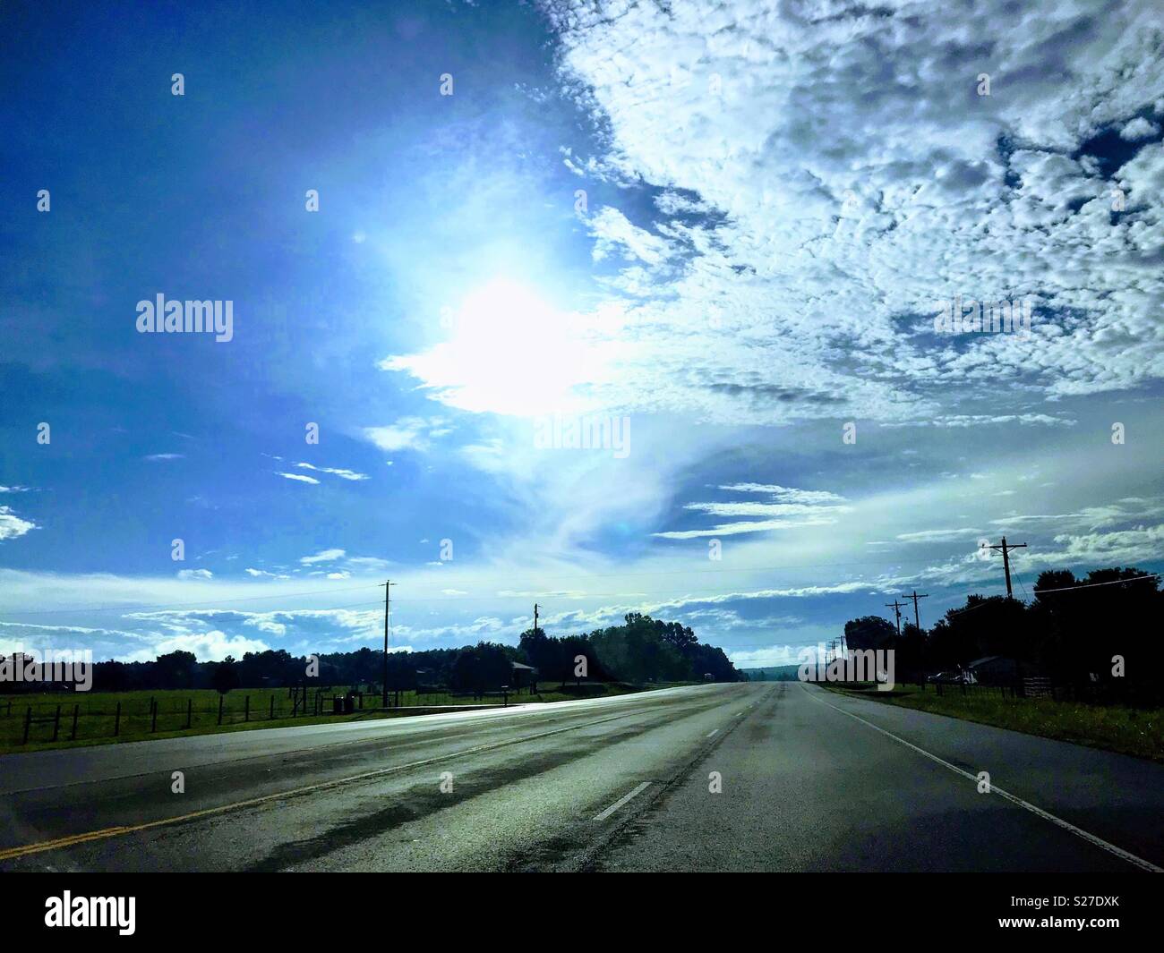 Blue Skies Ahead Stock Photo Alamy