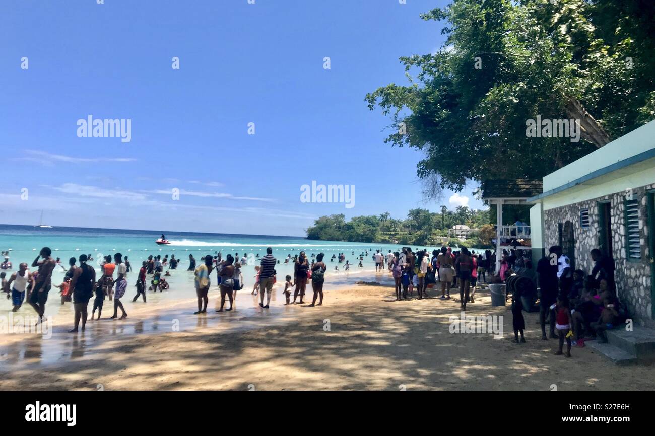 Dunn’s river falls Jamaica Stock Photo