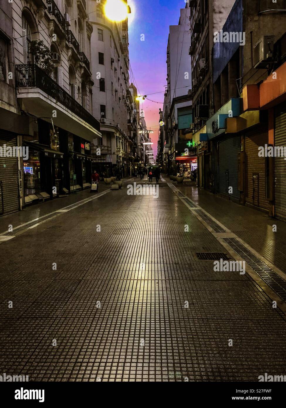 Street view in Buenos Aires, Argentina - Smartphone Captured Stock Image