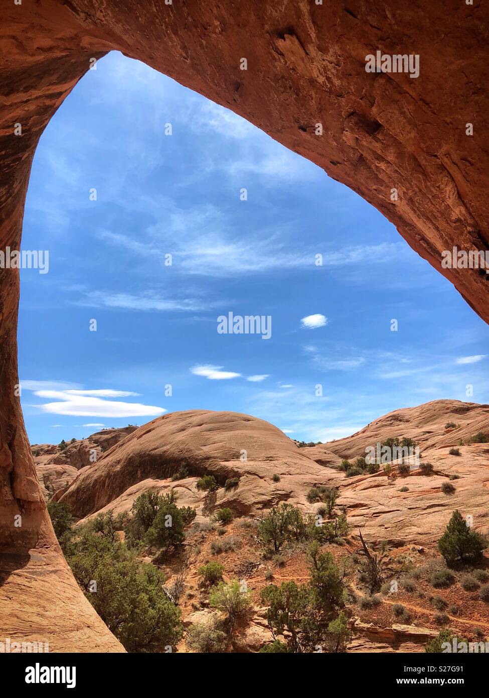 Utah Arch - Smartphone Captured Stock Image