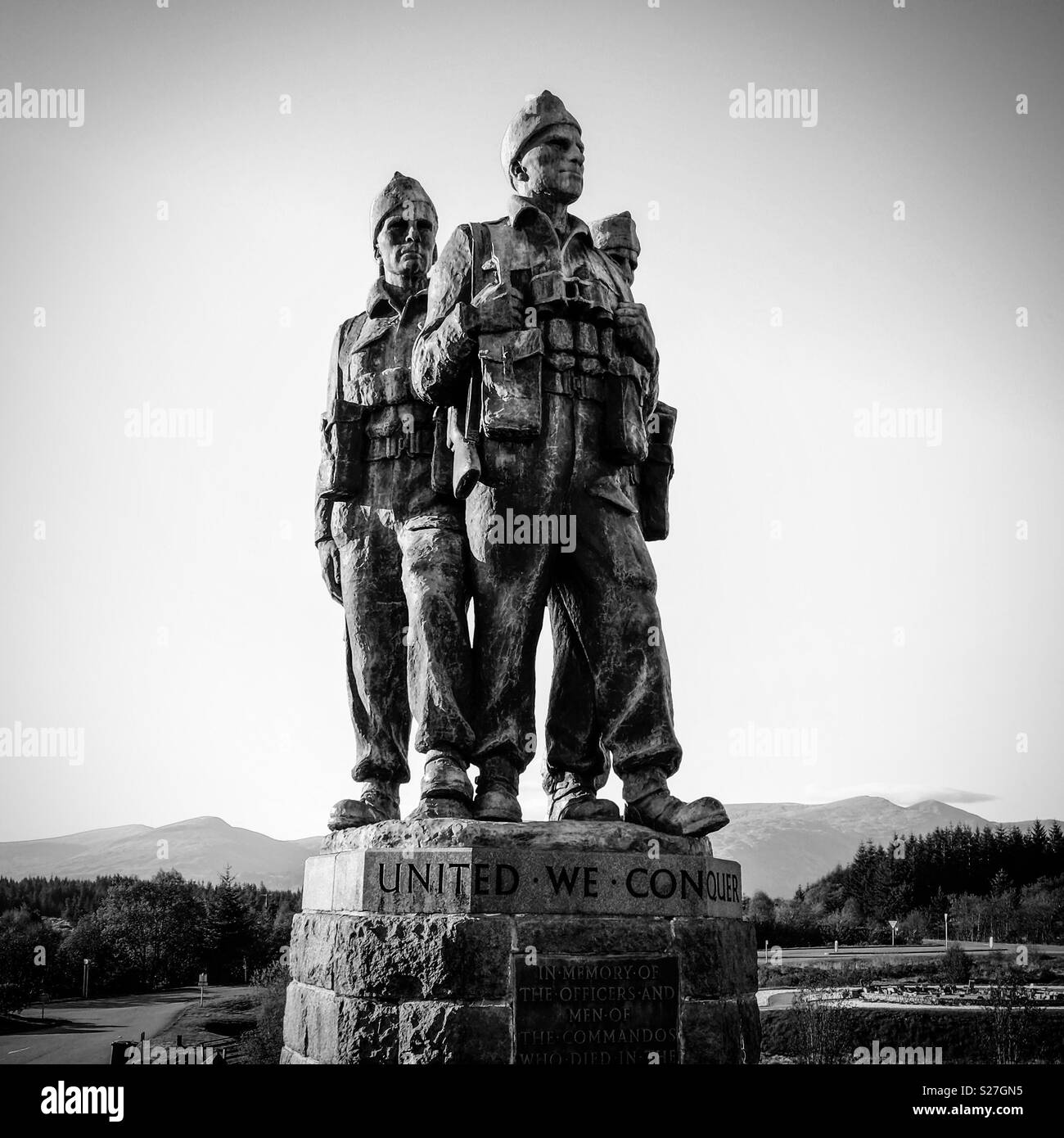The Commando Memorial, Spean Bridge, Scotland, UK. - Smartphone Captured Stock Image