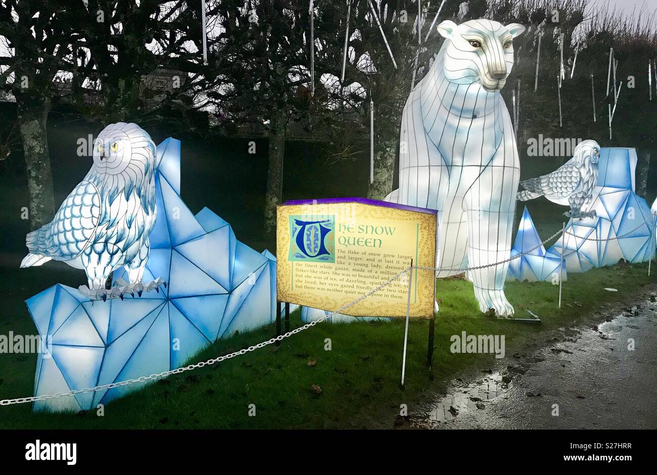 Longleat festival of light 2017 - Smartphone Captured Stock Image