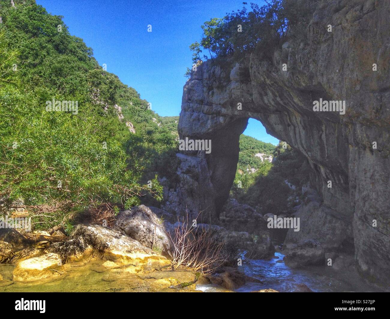 Ravin des Arcs, Notre-Dame-De-Londres, Occitanie France - Smartphone Captured Stock Image