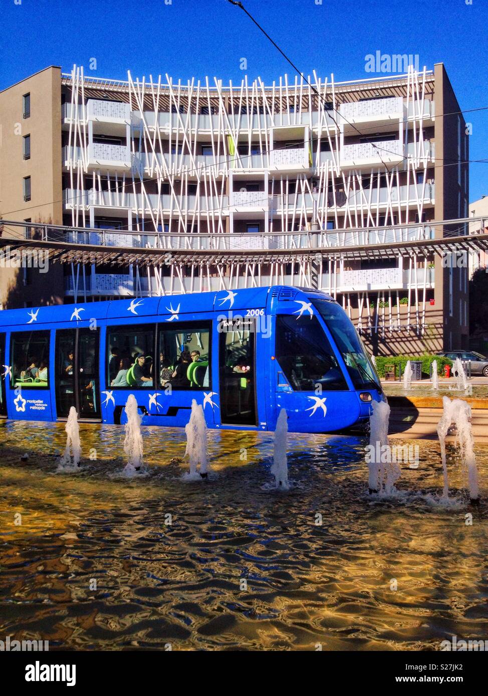 Tramway Line One Passing Near The Philippides Stadium Montpellier France Stock Photo Alamy Tramway Line One Passing Near The Philippides Stadium Montpellier France Stock Photo Alamy