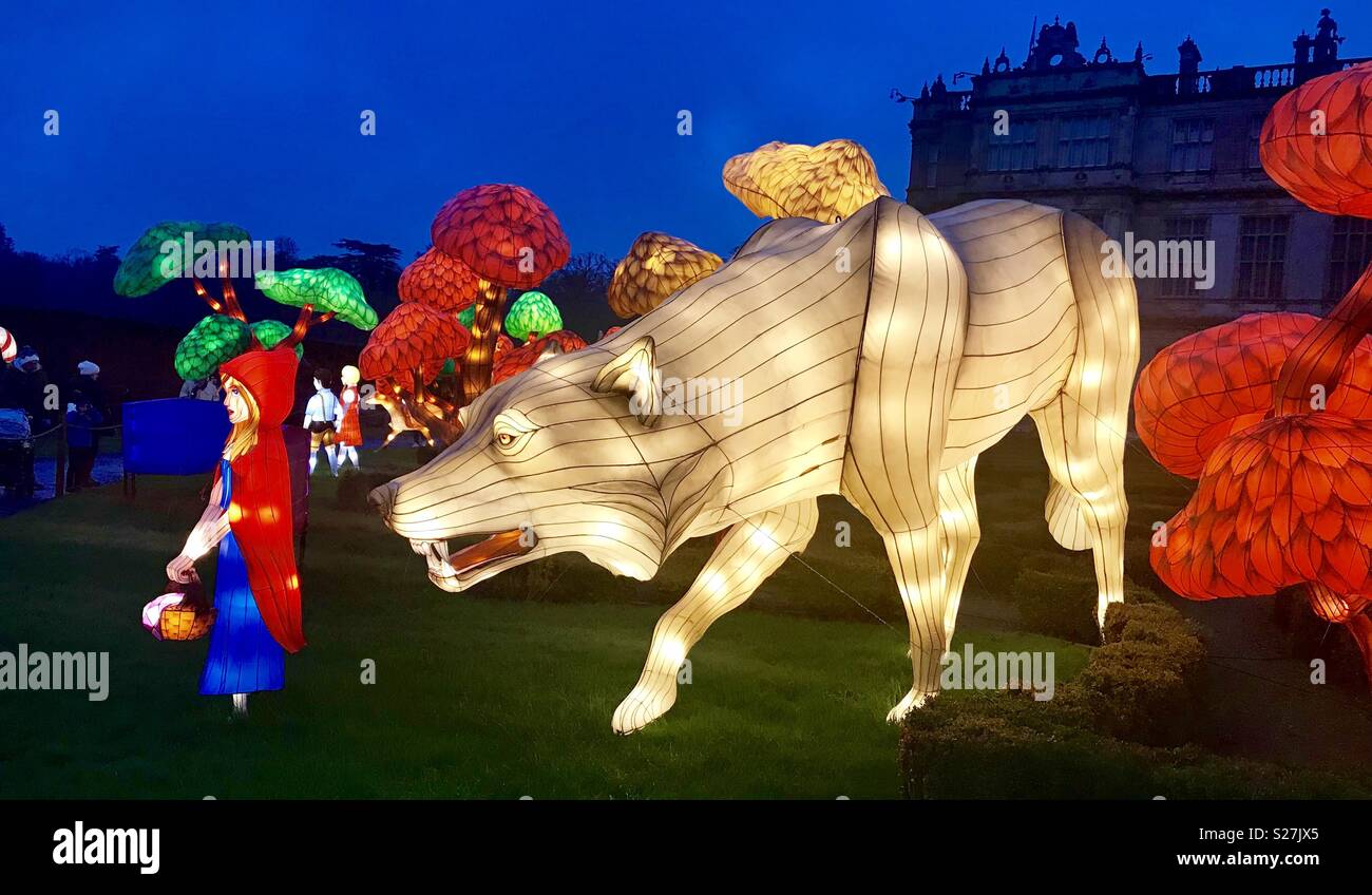 Longleat festival of light 2017 - Smartphone Captured Stock Image