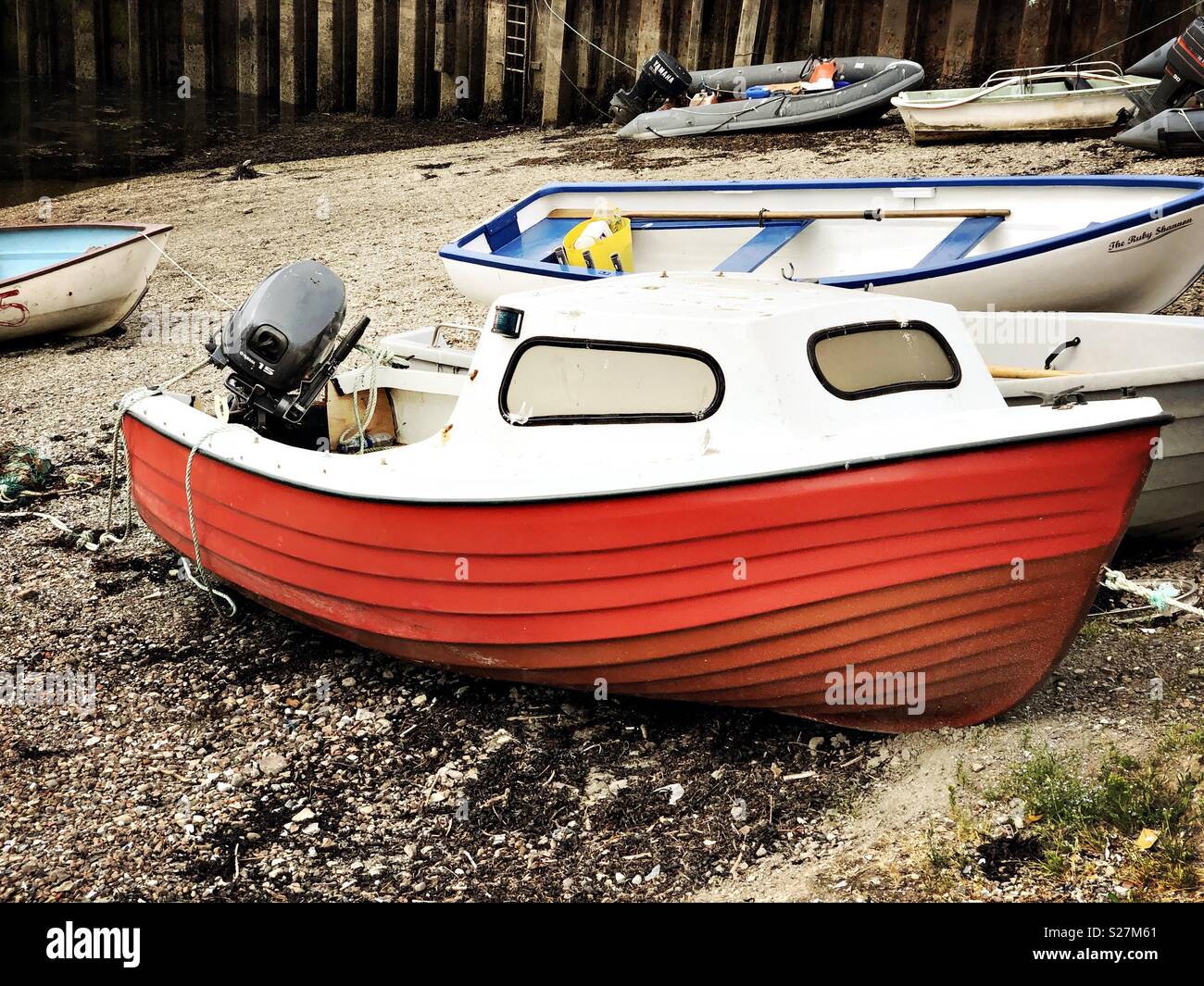 Small boat at Ullapool - Smartphone Captured Stock Image