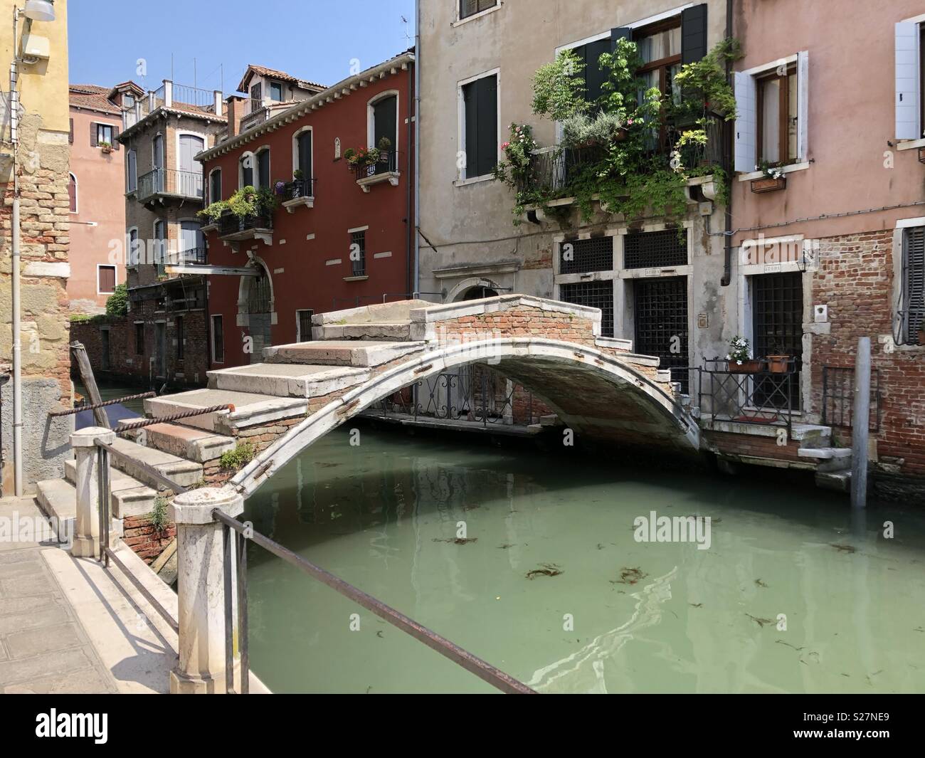 A bridge in Venice Stock Photo