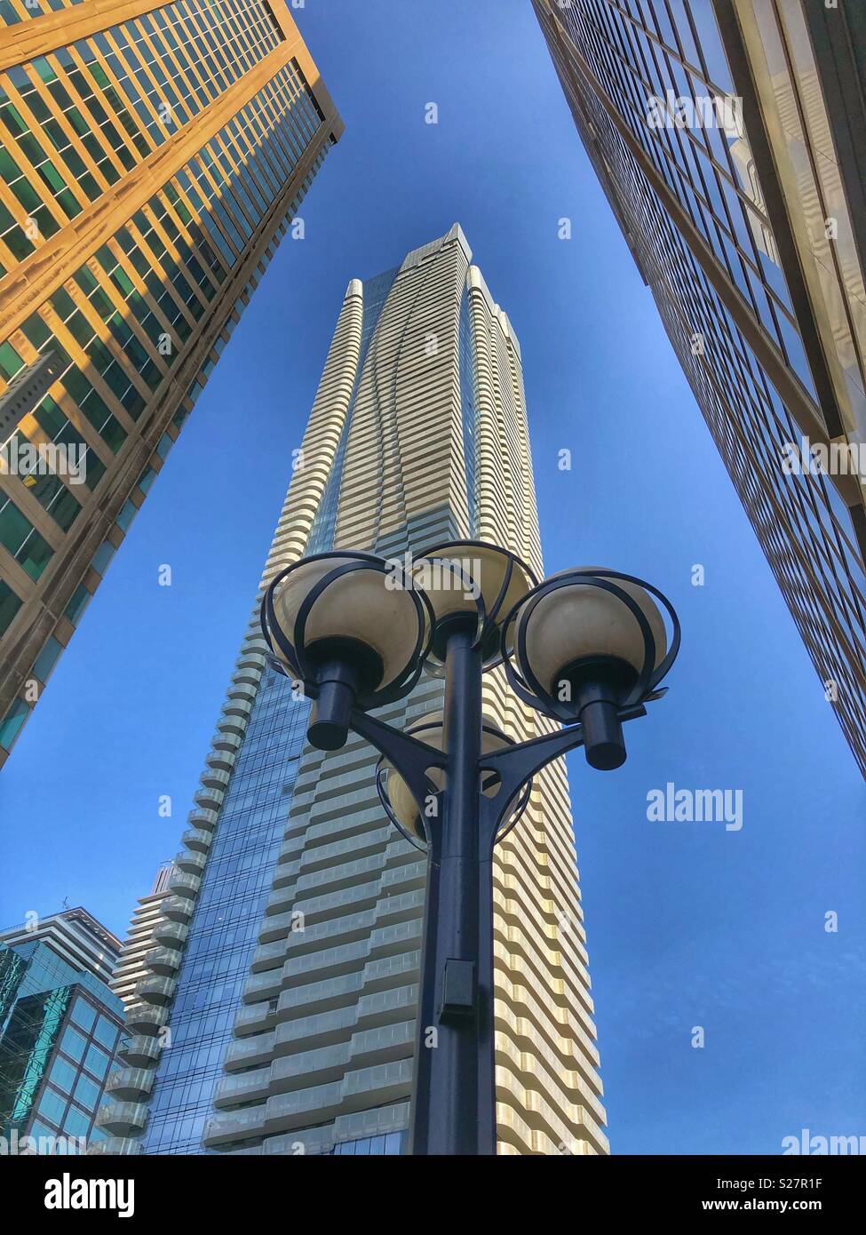 Toronto street corner. - Smartphone Captured Stock Image