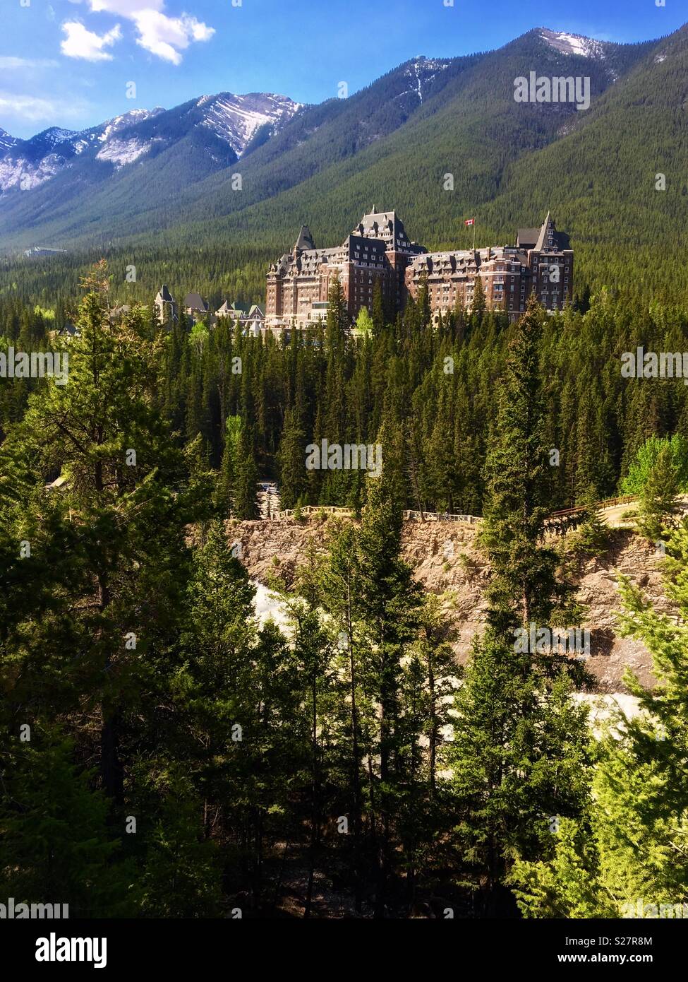 Fairmont Banff Springs Hotel In Banff National Park Canadian Rockies Stock Photo Alamy