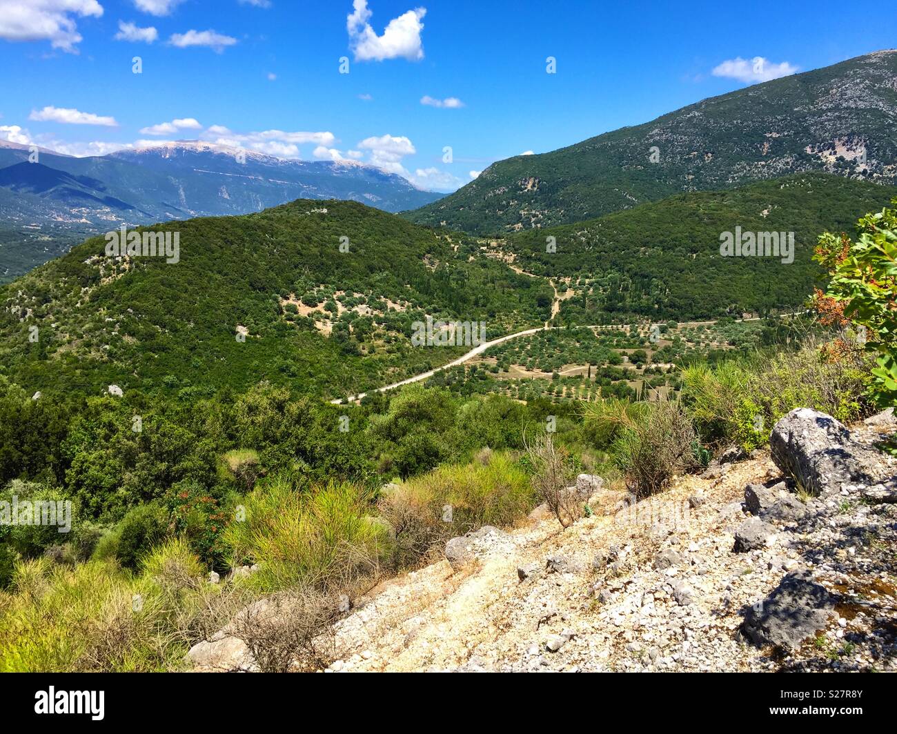 Scenic view of Kefalonia Greece - Smartphone Captured Stock Image