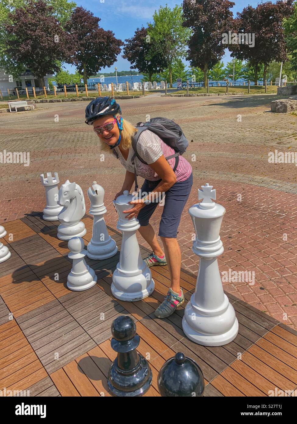 Outdoor fun and games. - Smartphone Captured Stock Image