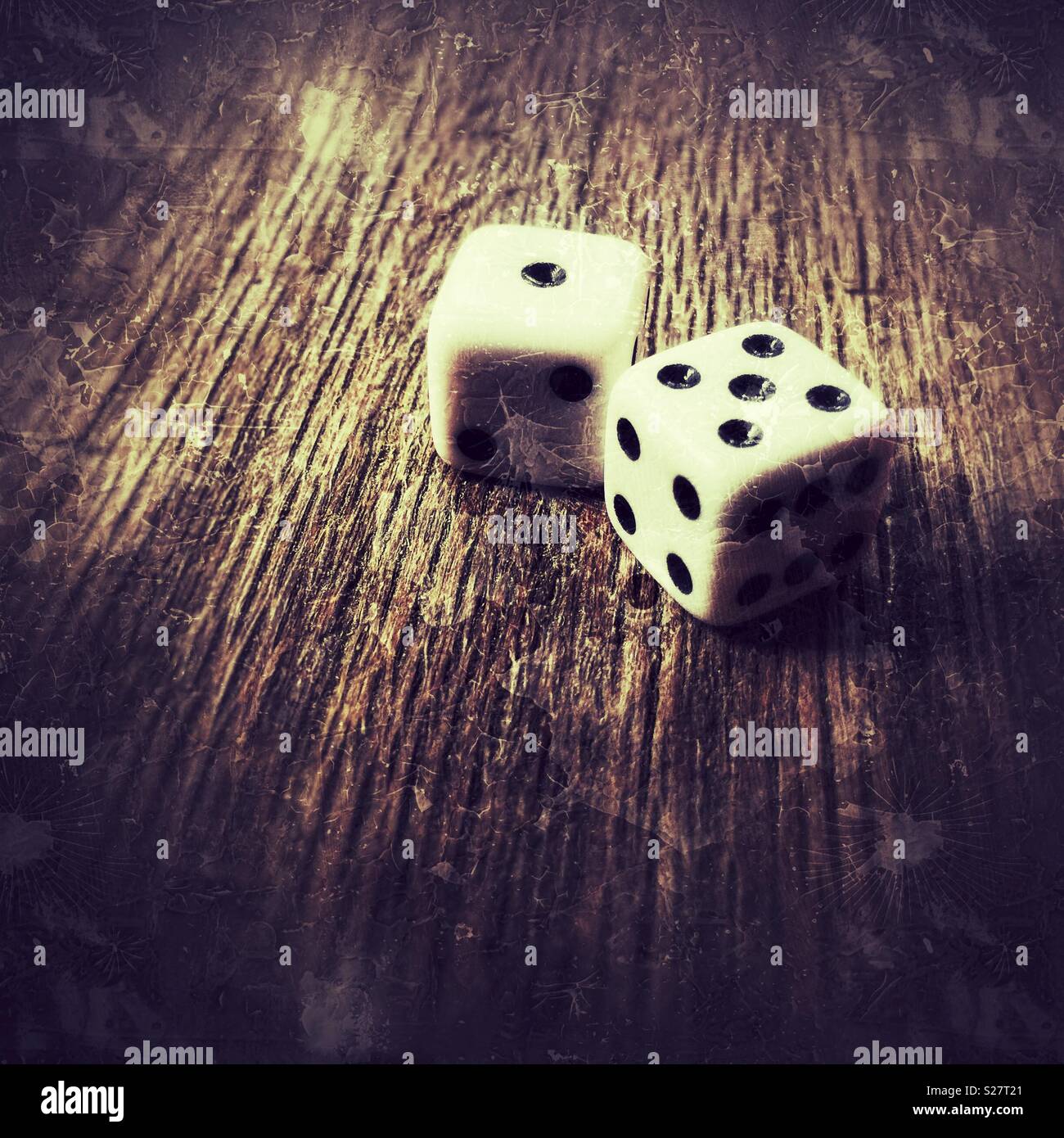 Dice, number six Stock Photo