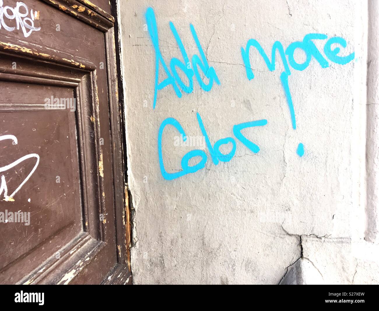 Add more color graffiti - Smartphone Captured Stock Image