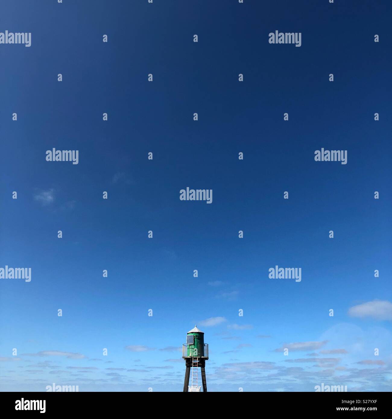 End of pier light. - Smartphone Captured Stock Image