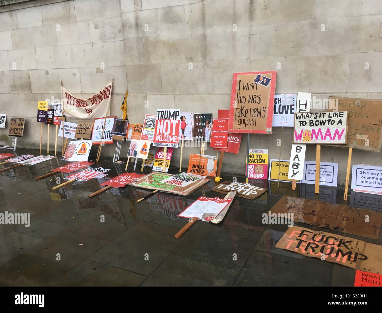 Placards After The Protest Stock Photo Alamy Placards After The Protest Stock Photo Alamy