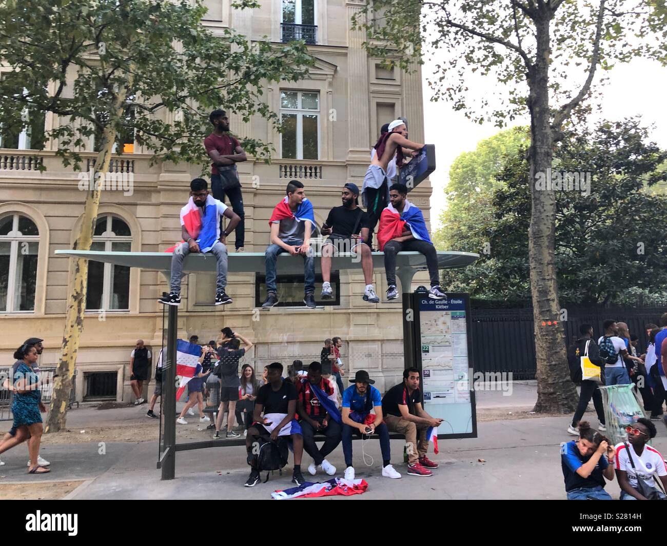 France world cup celebration Stock Photo