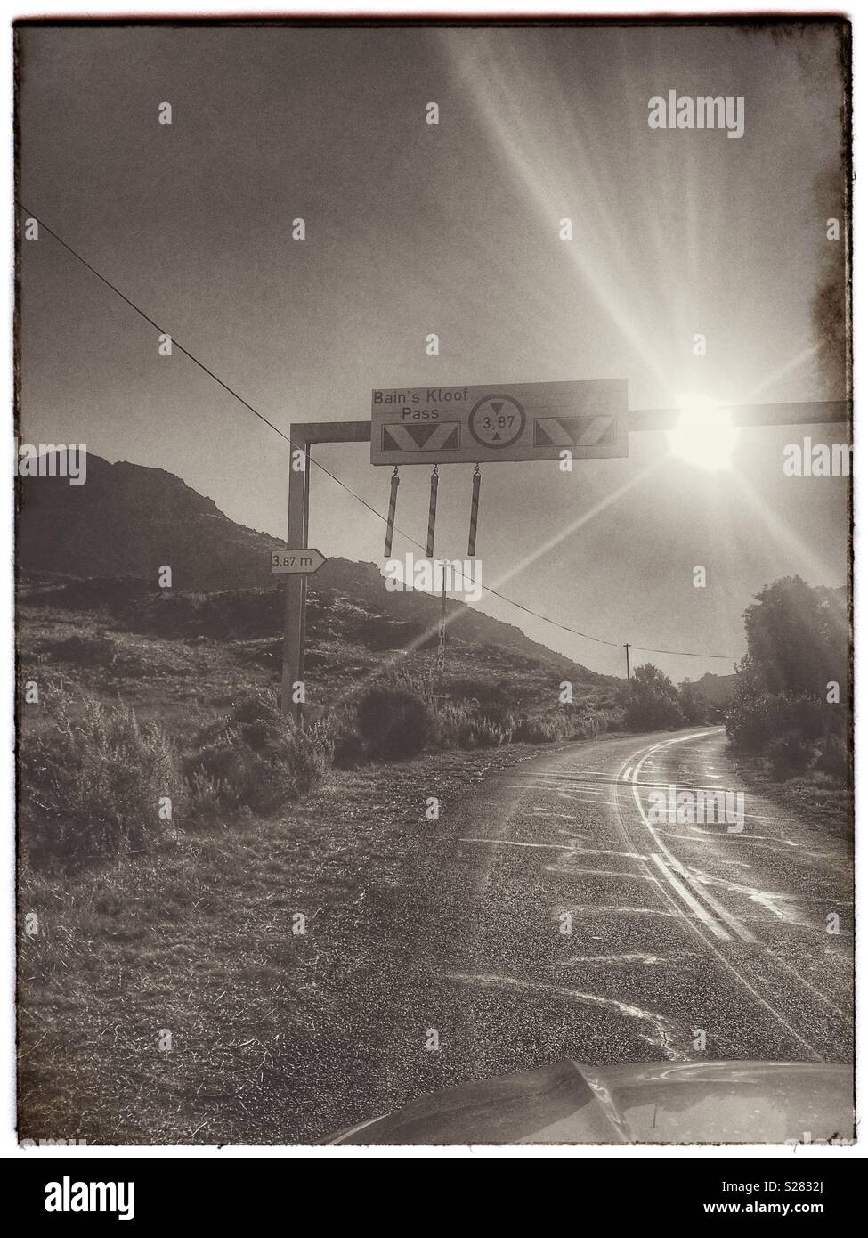 Bain’s Kloof pass in the Western Cape Province of South Africa. - Smartphone Captured Stock Image