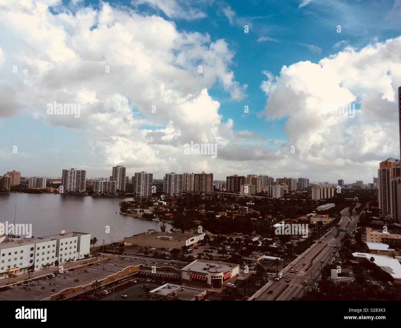 Miami view skyline hi-res stock photography and images - Alamy