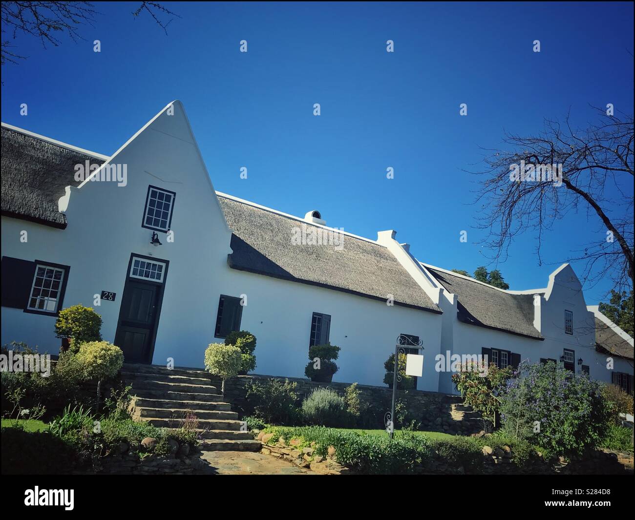 Row of houses in Church Street, Tulbagh, Western Cape Province, South