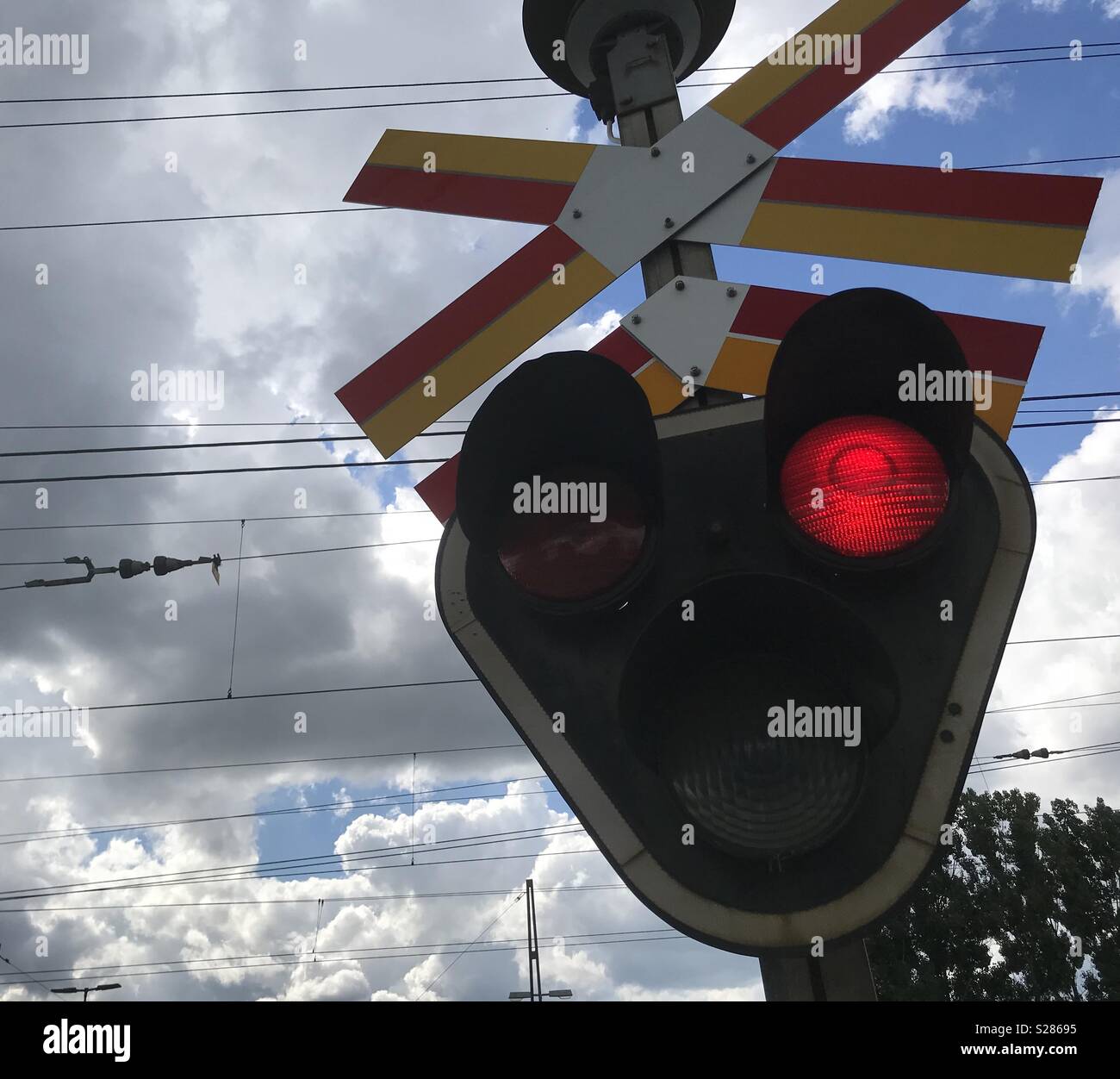 Train stop red signal hires stock photography and images Alamy