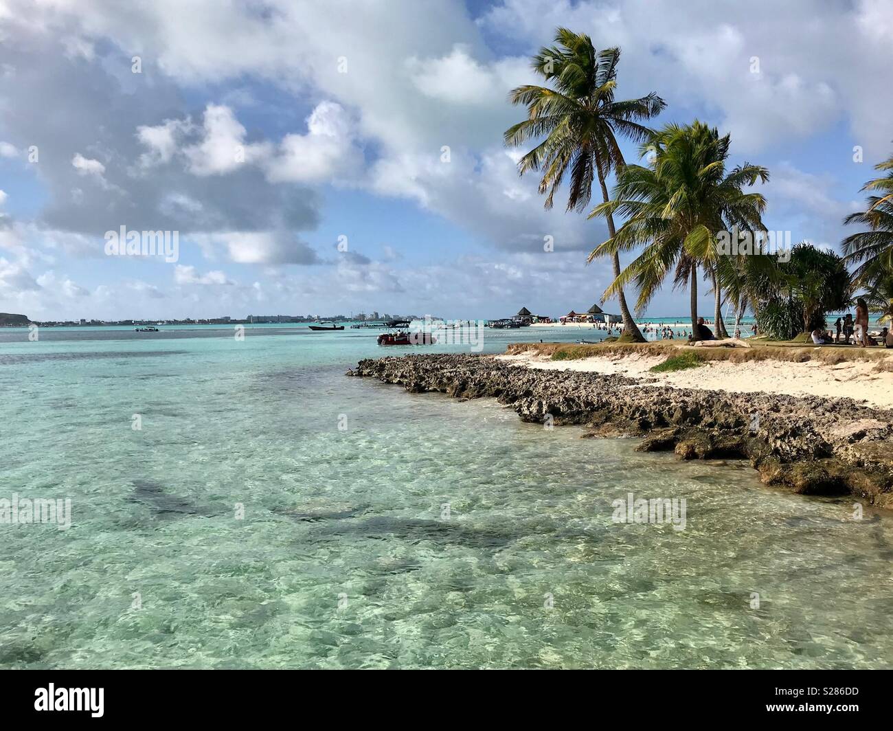 Beach in San Andres, Colombia Stock Photo