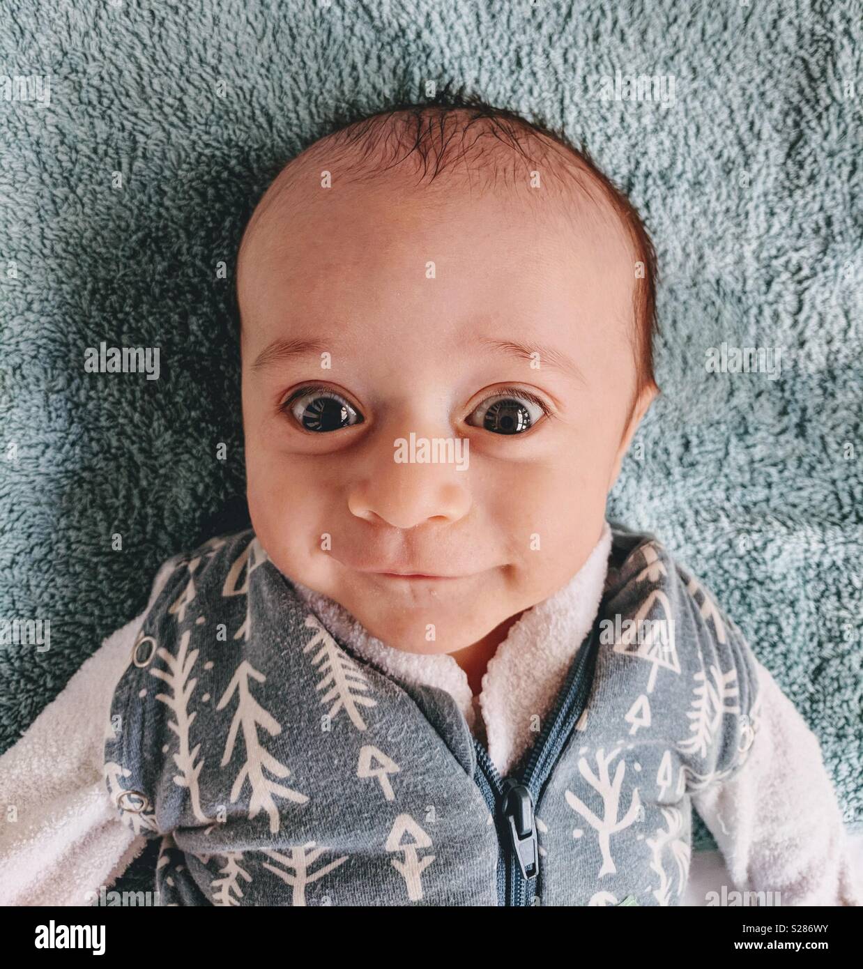 Cute baby with big eyes cheap