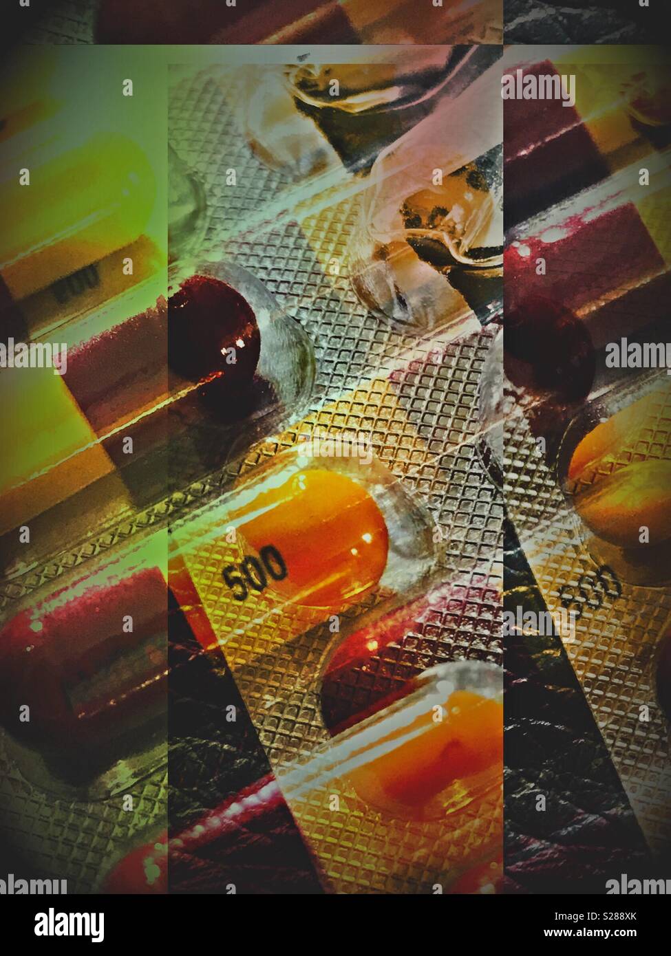 Drug concept - Smartphone Captured Stock Image