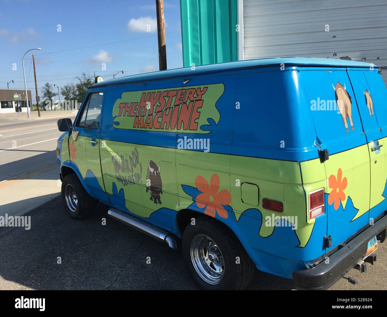 The mystery machine Scooby-Doo Stock Photo