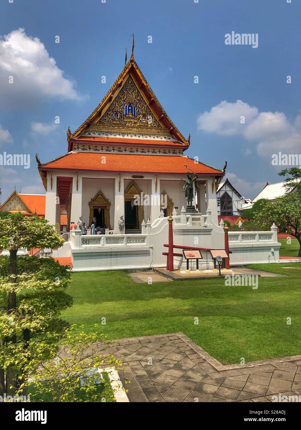 Buddhist temple in Bangkok, Thailand. - Smartphone Captured Stock Image