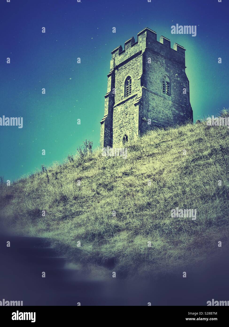 Glastonbury Tor in Somerset - Smartphone Captured Stock Image