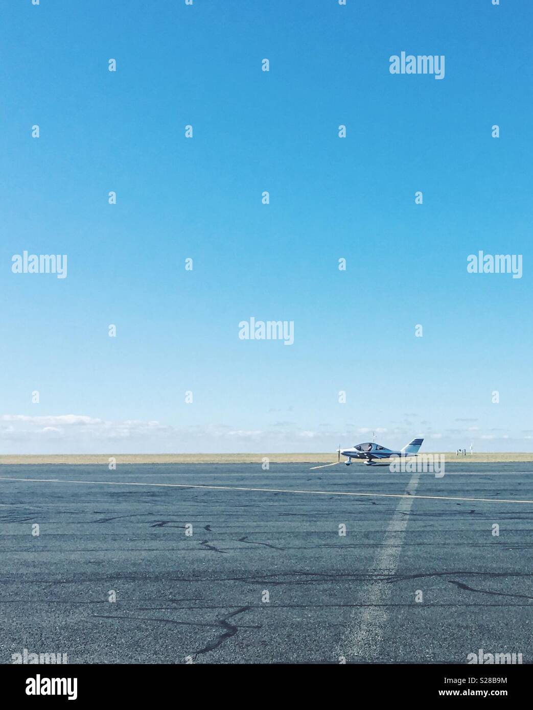 A tiny plane - Smartphone Captured Stock Image