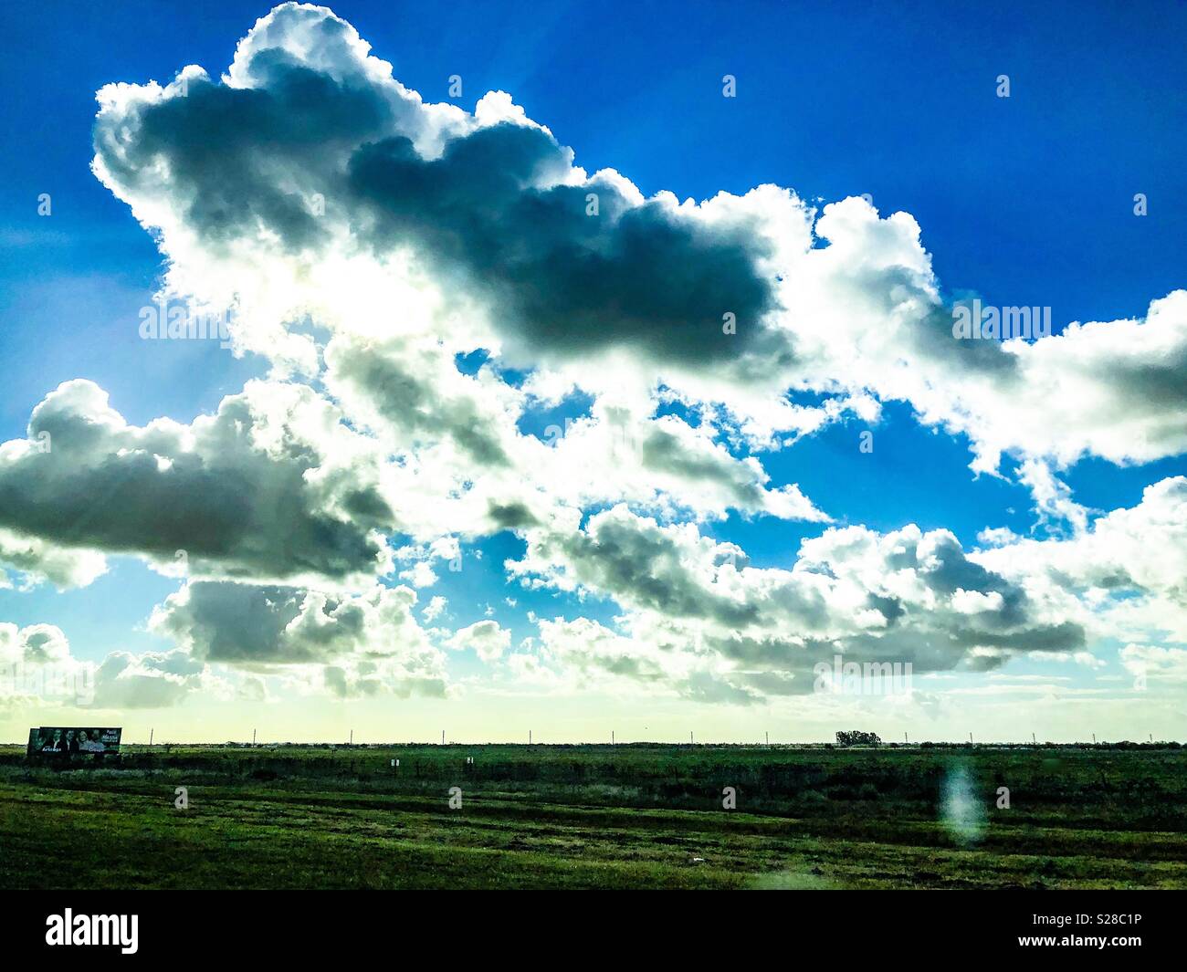 Landscape view in a cloudy day. La Plata, Argentina - Smartphone Captured Stock Image