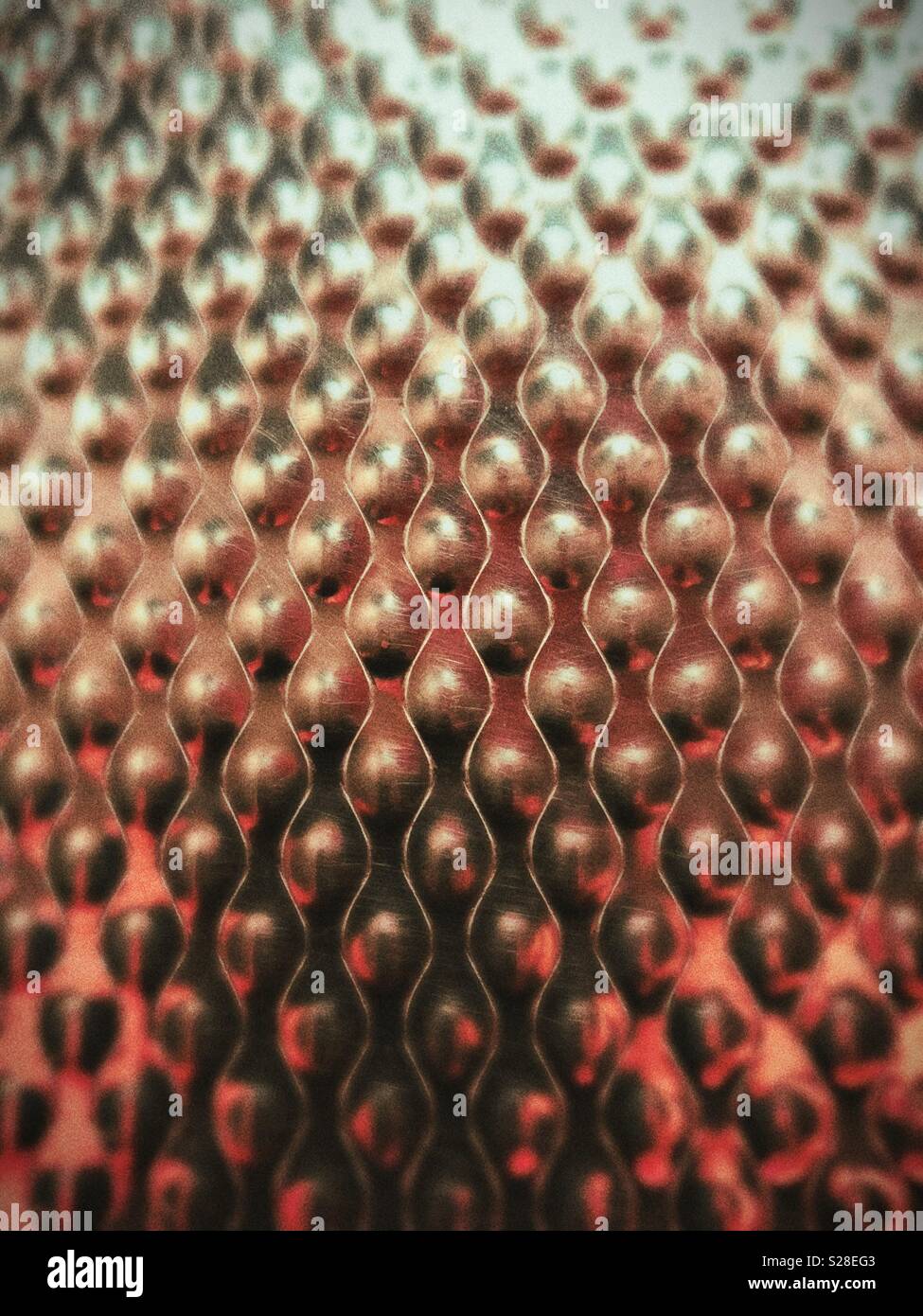 Lift wall close up. Metal texture and reflection colours - Smartphone Captured Stock Image