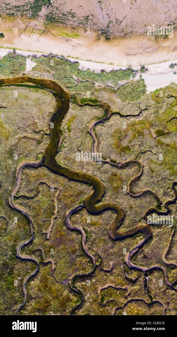 Estuary and river - Smartphone Captured Stock Image