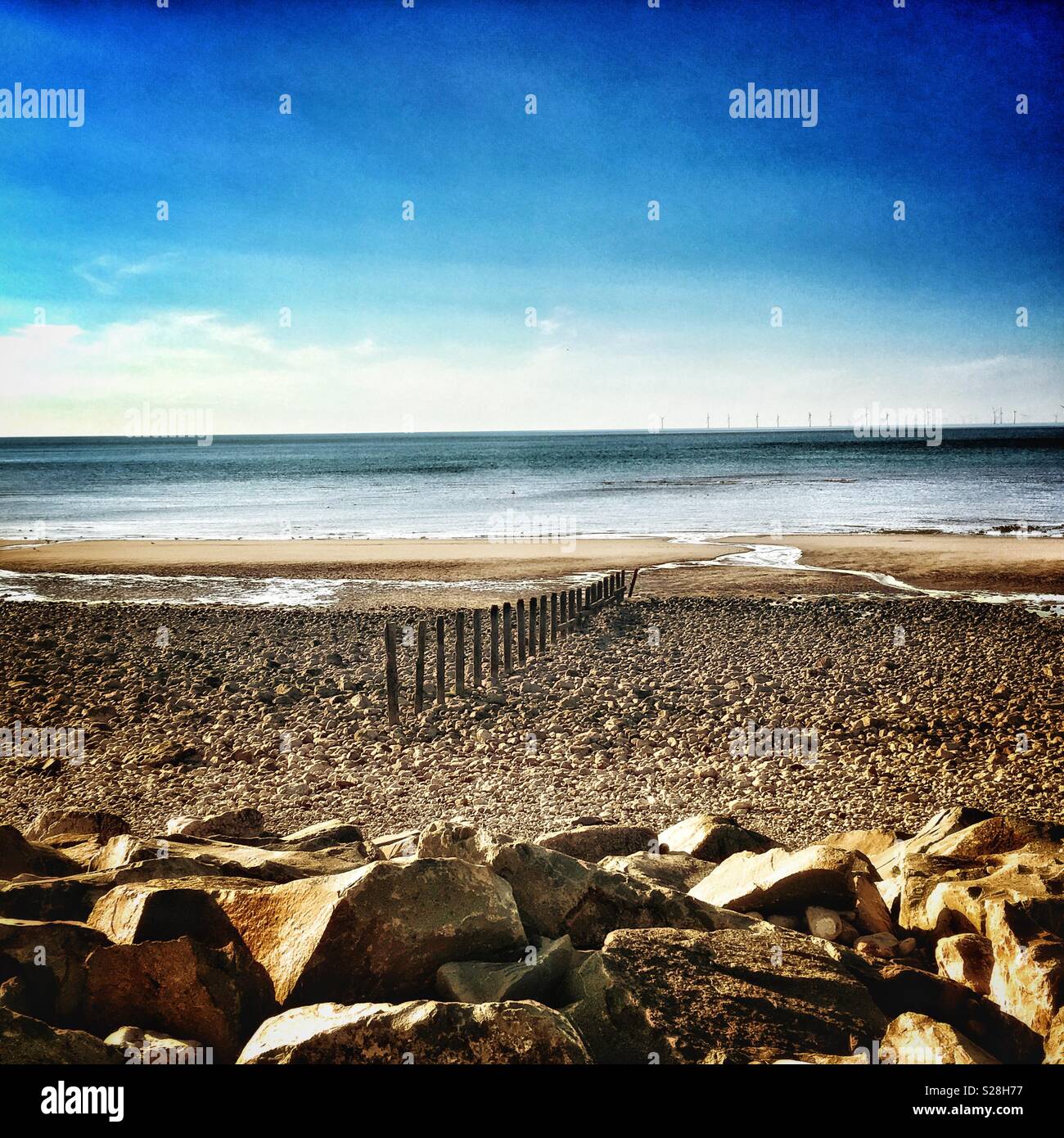 Coast in North Wales UK - Smartphone Captured Stock Image
