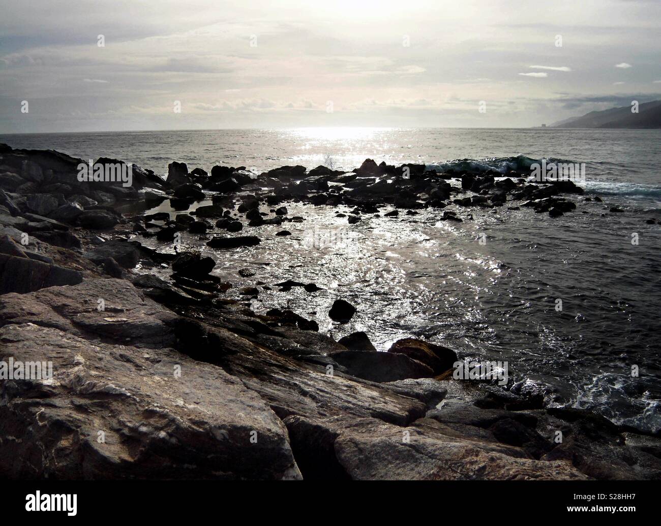 Beautiful beach landscape - Smartphone Captured Stock Image